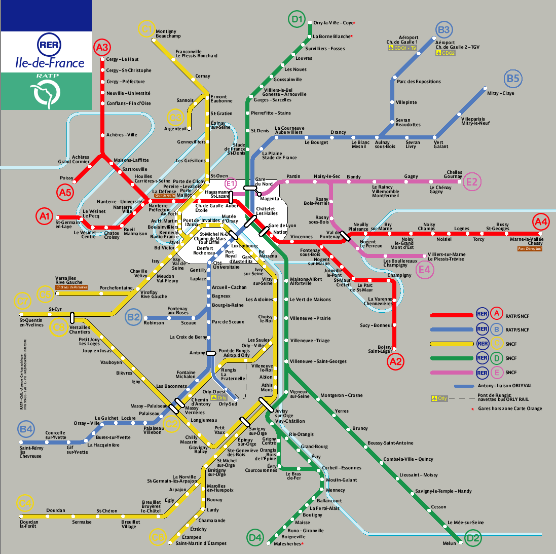 France Hotels : Transport Map.
